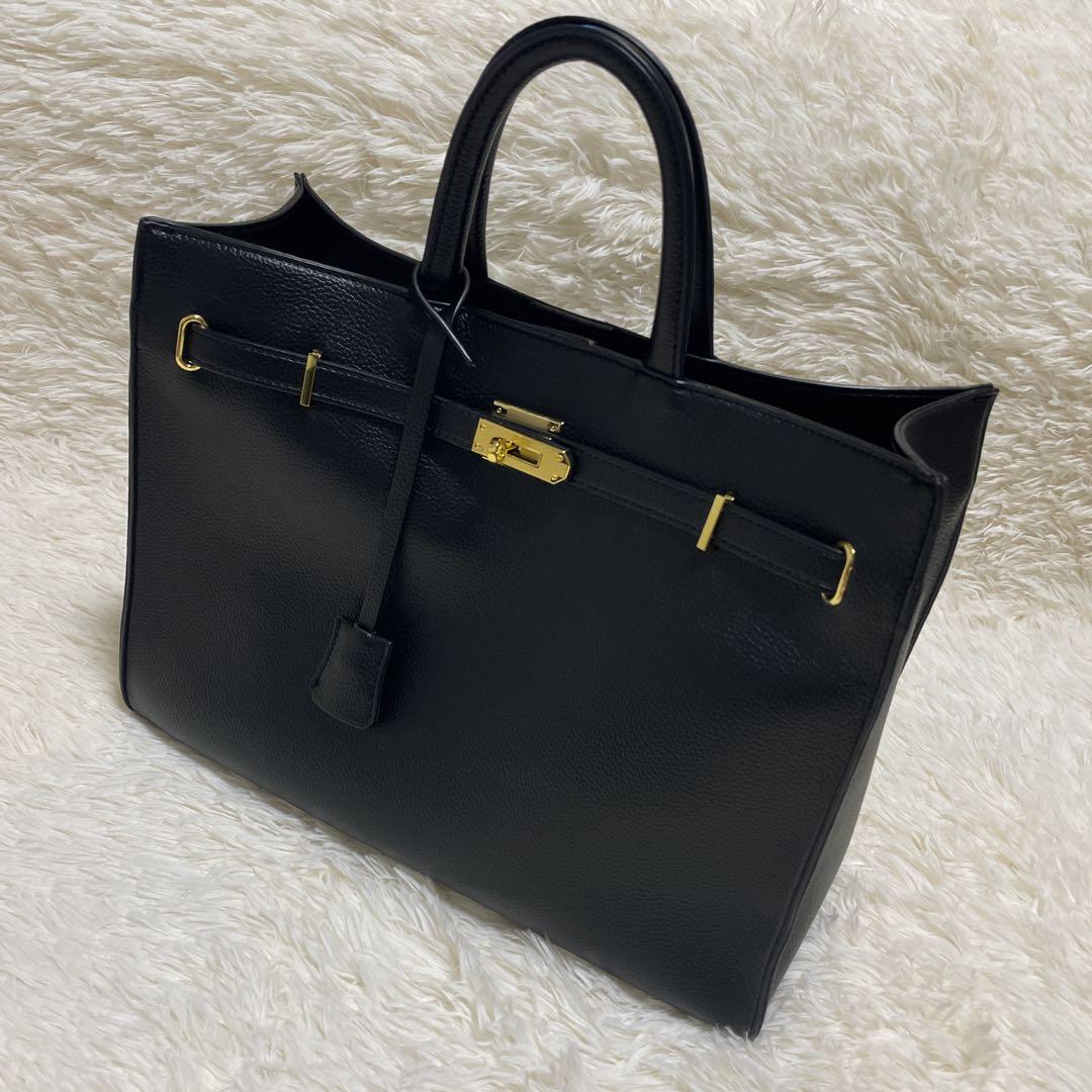 専用　SLOBE IENA ブラックトートバッグ A4サイズ対応 美品スローブイエナ BIGトートバッグ ブラック SLOBE IENA