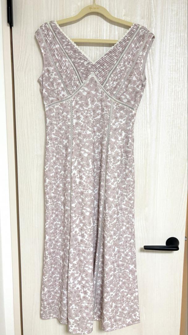 Lace Trimmed Floral Dress Sサイズ