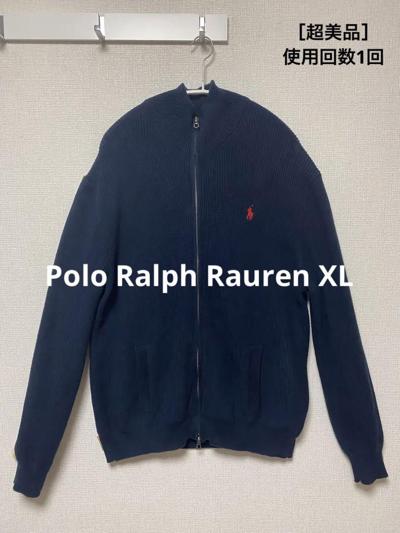 ラルフローレン　フルジップセーター　XL ネイビー