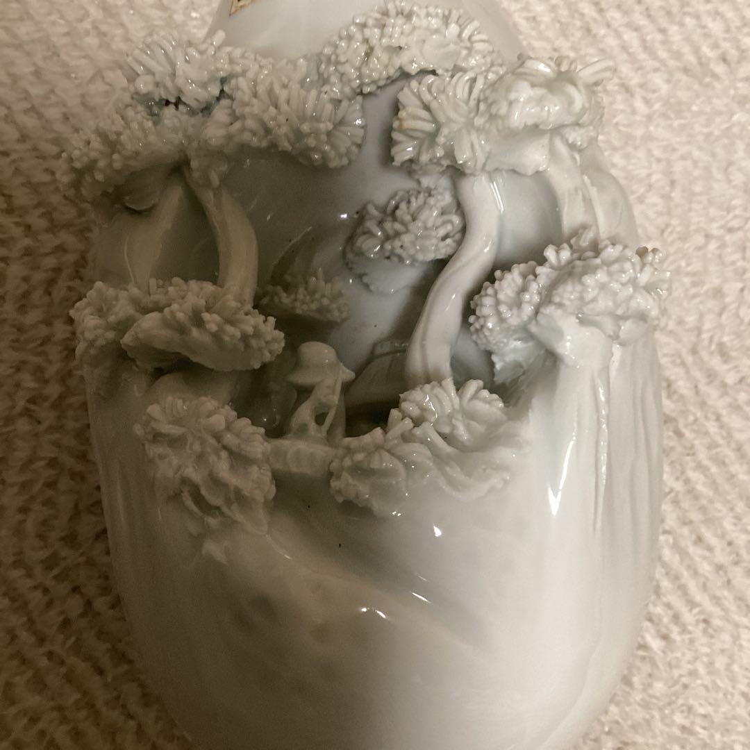 砥部焼 洞窟彫 花瓶 工芸品 - メルカリ