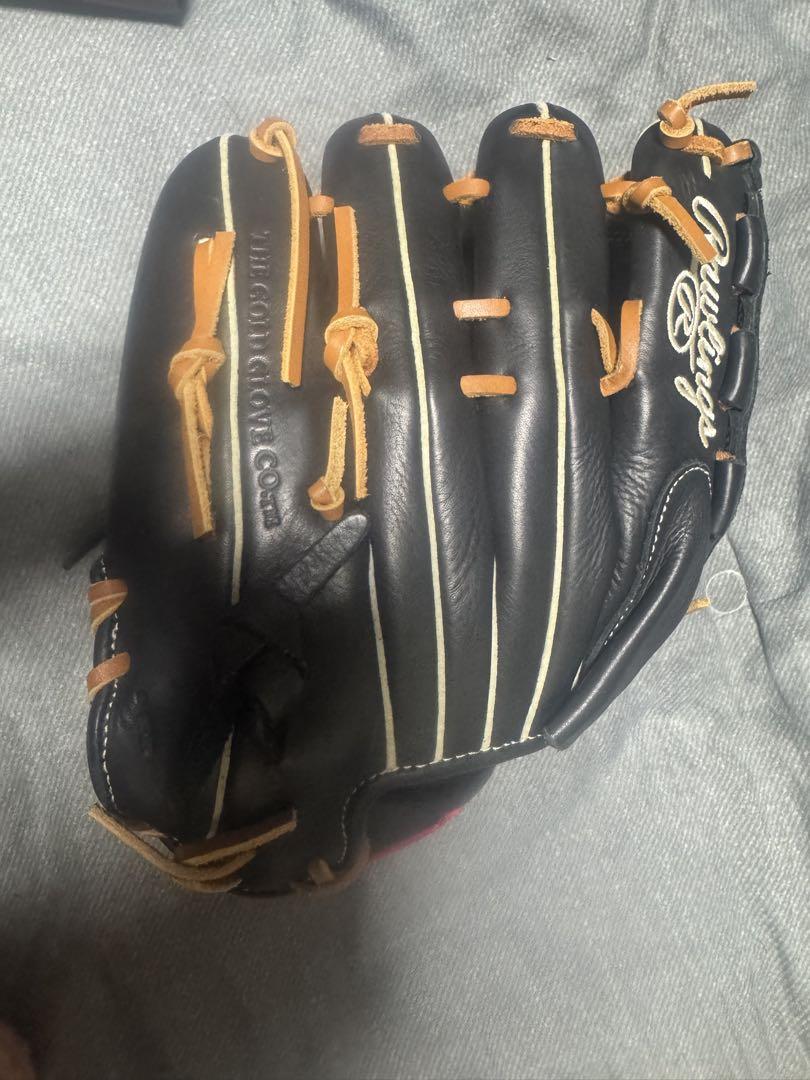Rawlings 軟式野球グローブ 黒　投手用