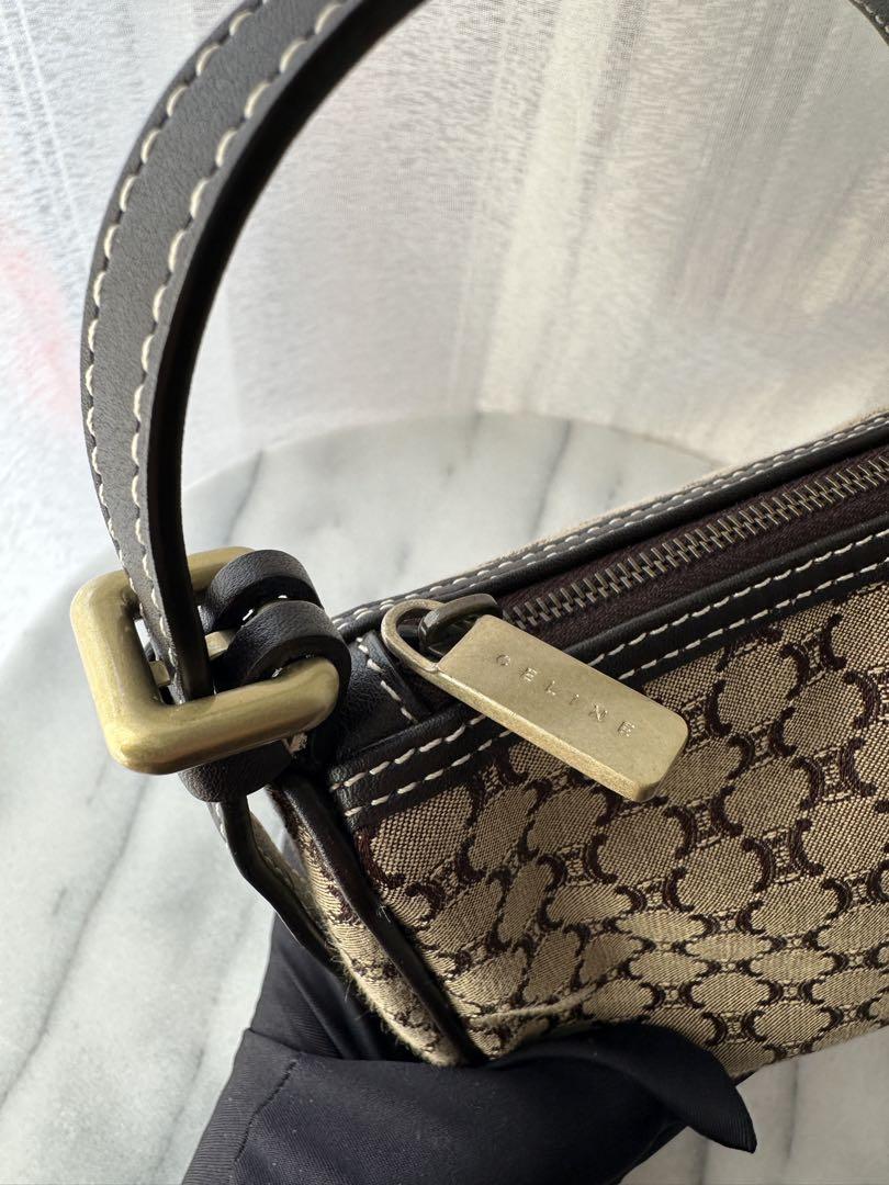 CELINE セリーヌ バッグ ミニバッグ キャンバス生地×レザー