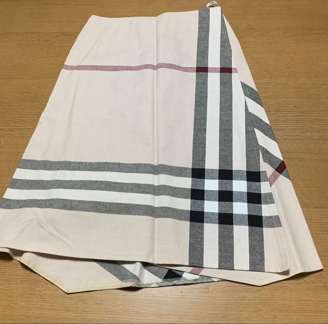 【美品】BURBERRY LONDON巻きスカート ノバチェック 38 バーバリーロンドン ノバチェック巻きスカート38