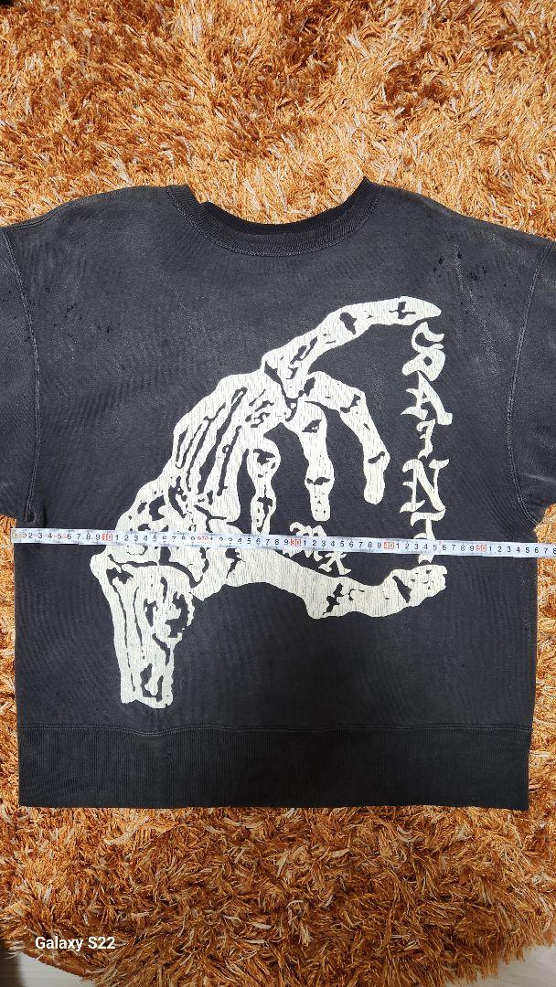 SAINT MICHAEL/BONE SAINT/black スウェット