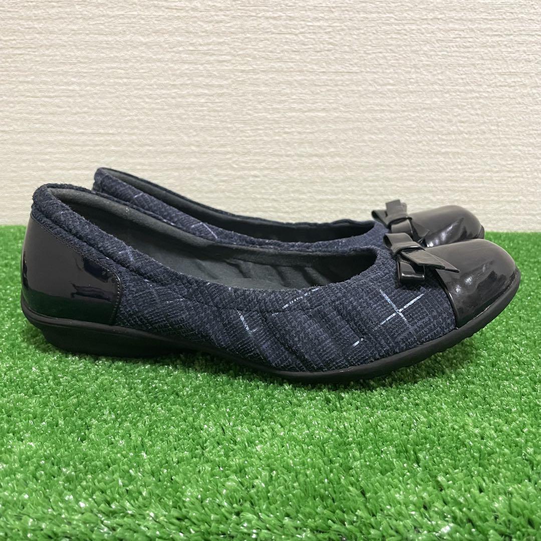 asics pedala ナイロン　エナメル　フラット　パンプス　日本製