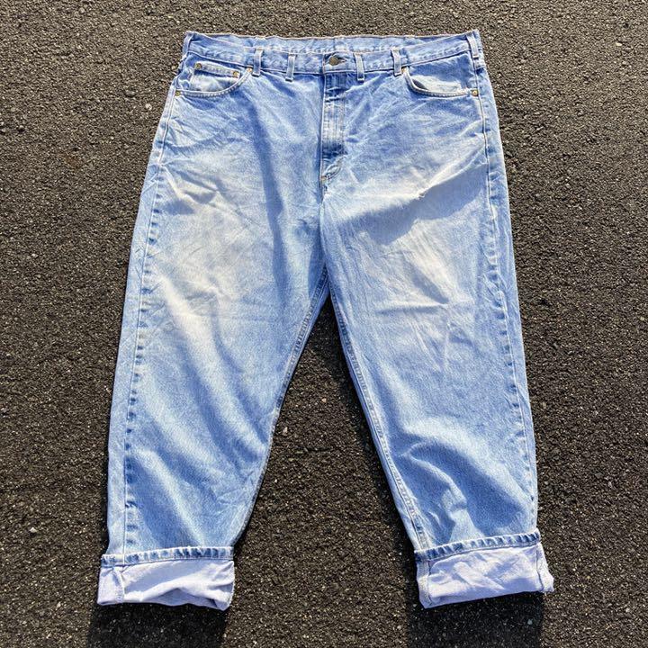 Carhartt ワイドテーパード 90s メキシコ cDrCU-m67792084160 デニムパンツ バギーパンツ 人気超激得