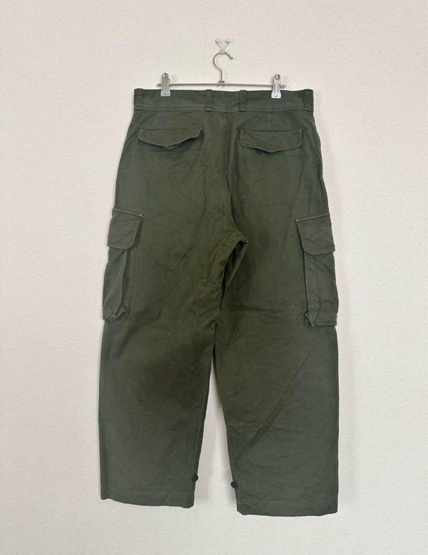 実物 フランス軍 M47 オリーブ サイズ23 カーゴパンツ 古着