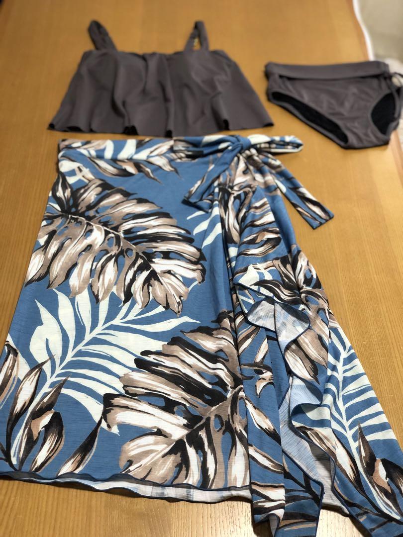 レディース水着　パレオ付きRiberce