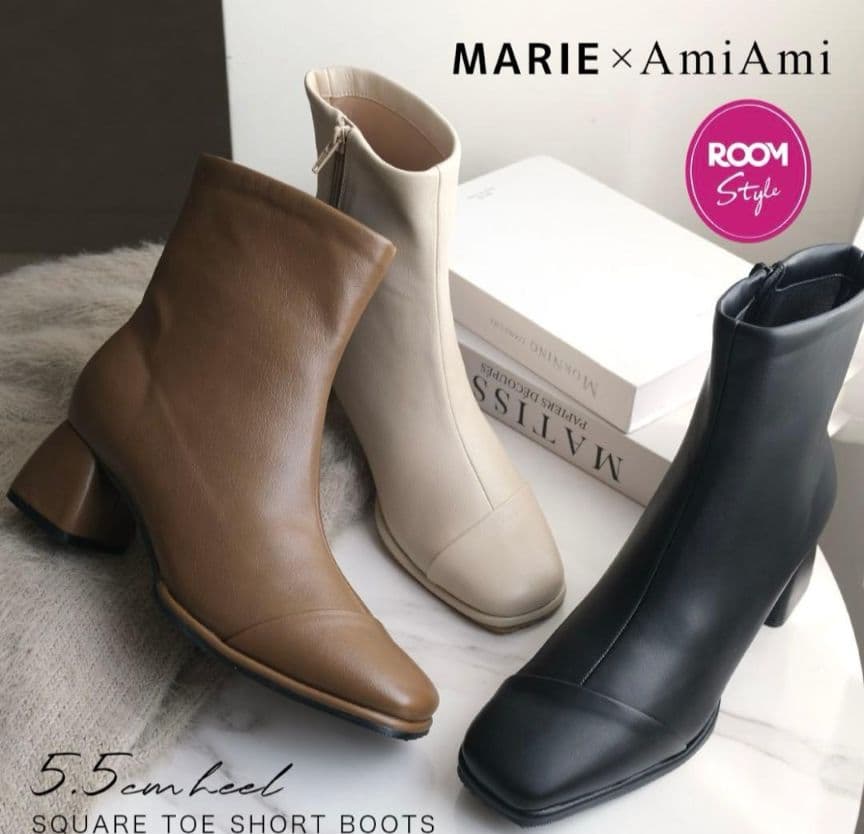 MARIE×AmIAmI コラボブーツ アイボリー Lサイズ