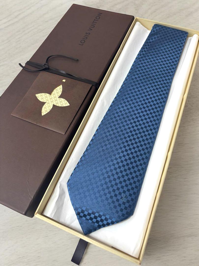 ★美品★ LOUIS VUITTON ルイヴィトン　ネクタイ　マイクロダミエ