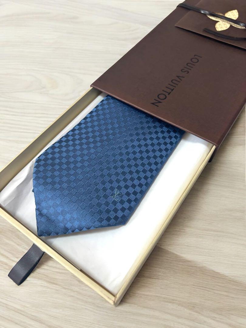 ★美品★ LOUIS VUITTON ルイヴィトン　ネクタイ　マイクロダミエ