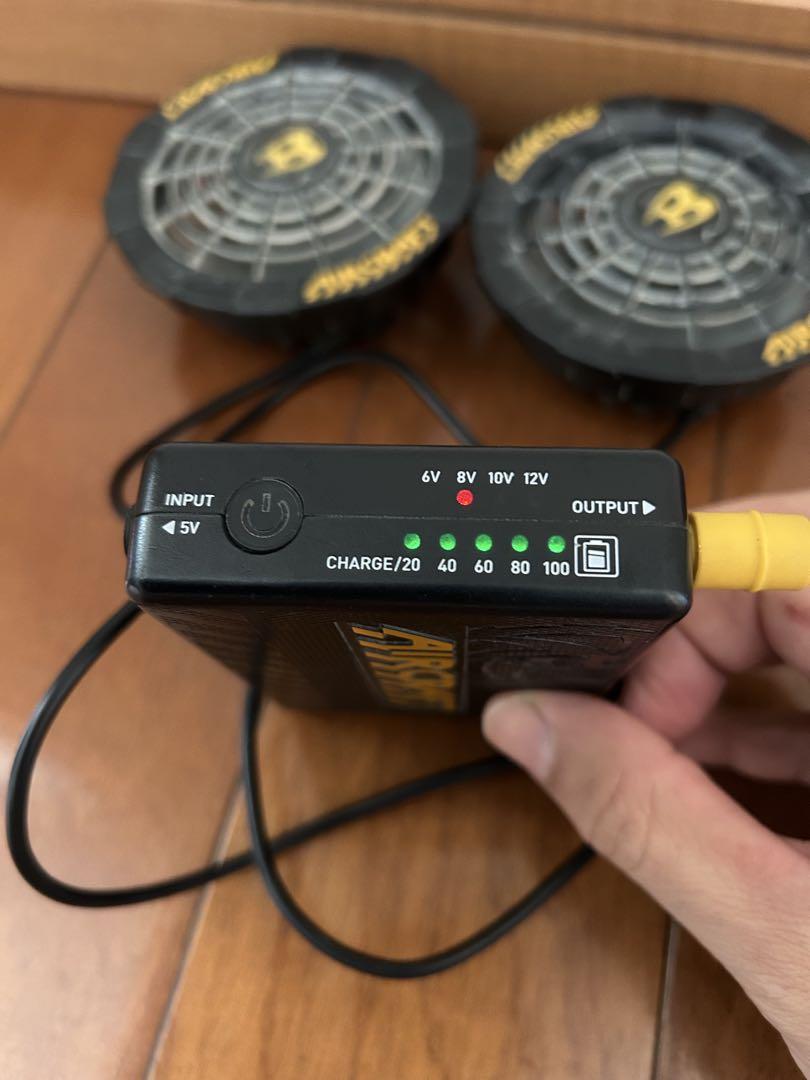 空調服　ファン　バッテリー　バートル　エアークラフト　京セラ12V 熱中症