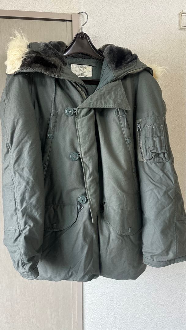 希少　新品　未使用　米軍実物　1975年製　N-3Bパーカー Small