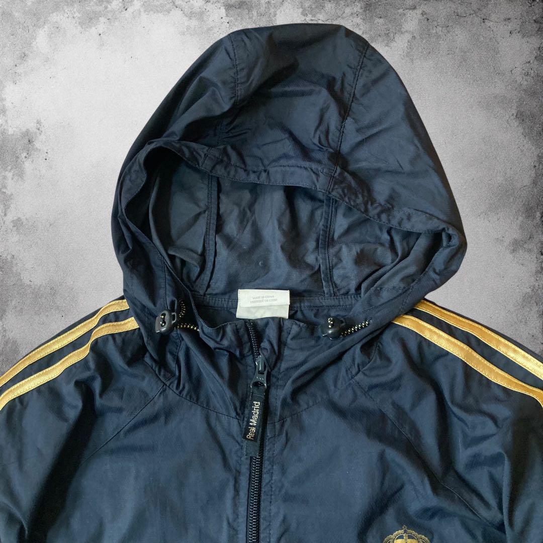 adidas レアルマドリード ナイロンジャケット 撥水 チームロゴ サッカー