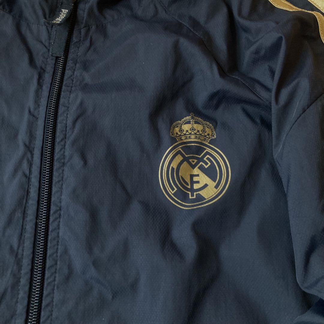 adidas レアルマドリード ナイロンジャケット 撥水 チームロゴ サッカー