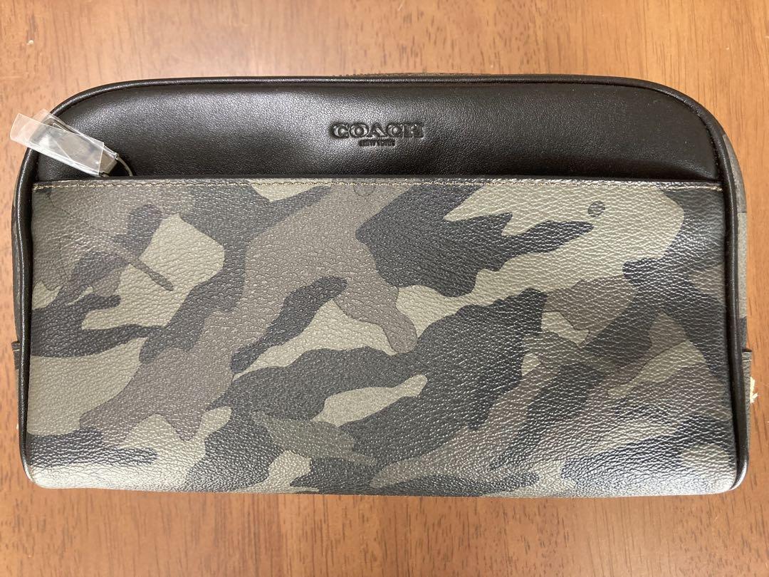 [ 新品、未使用 ] COACH セカンドバッグ　ポーチ　迷彩柄