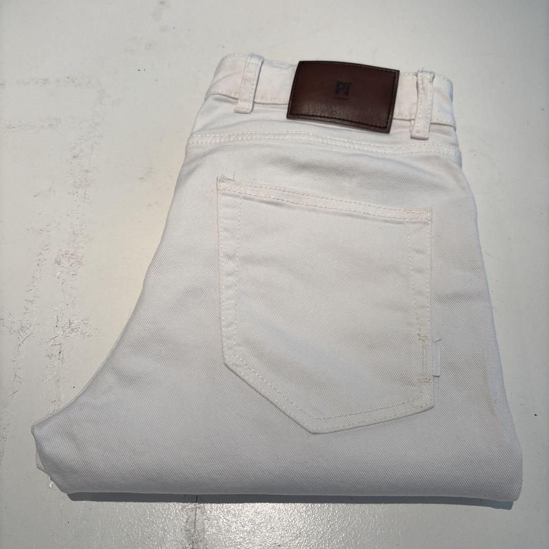 PT TORINO/PTトリノ/ホワイトデニムパンツ/ロック/31インチ