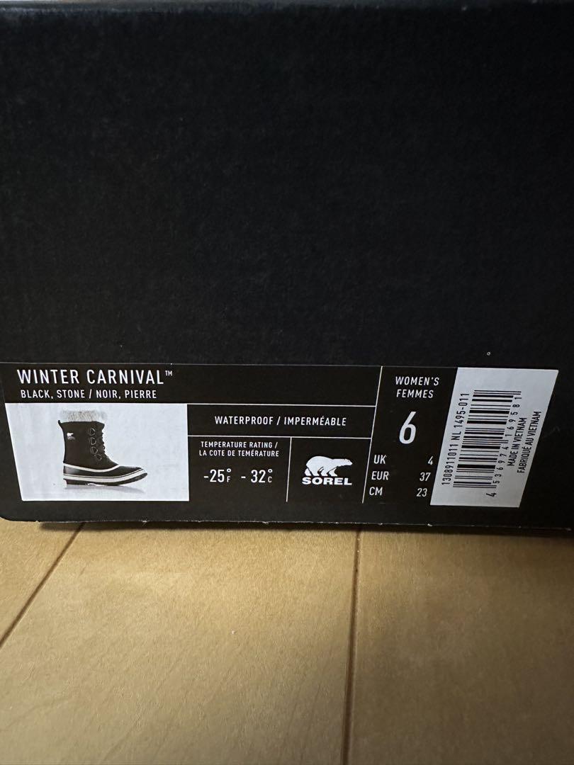 SOREL ブーツ WINTER CARNIVAL レディース23cm