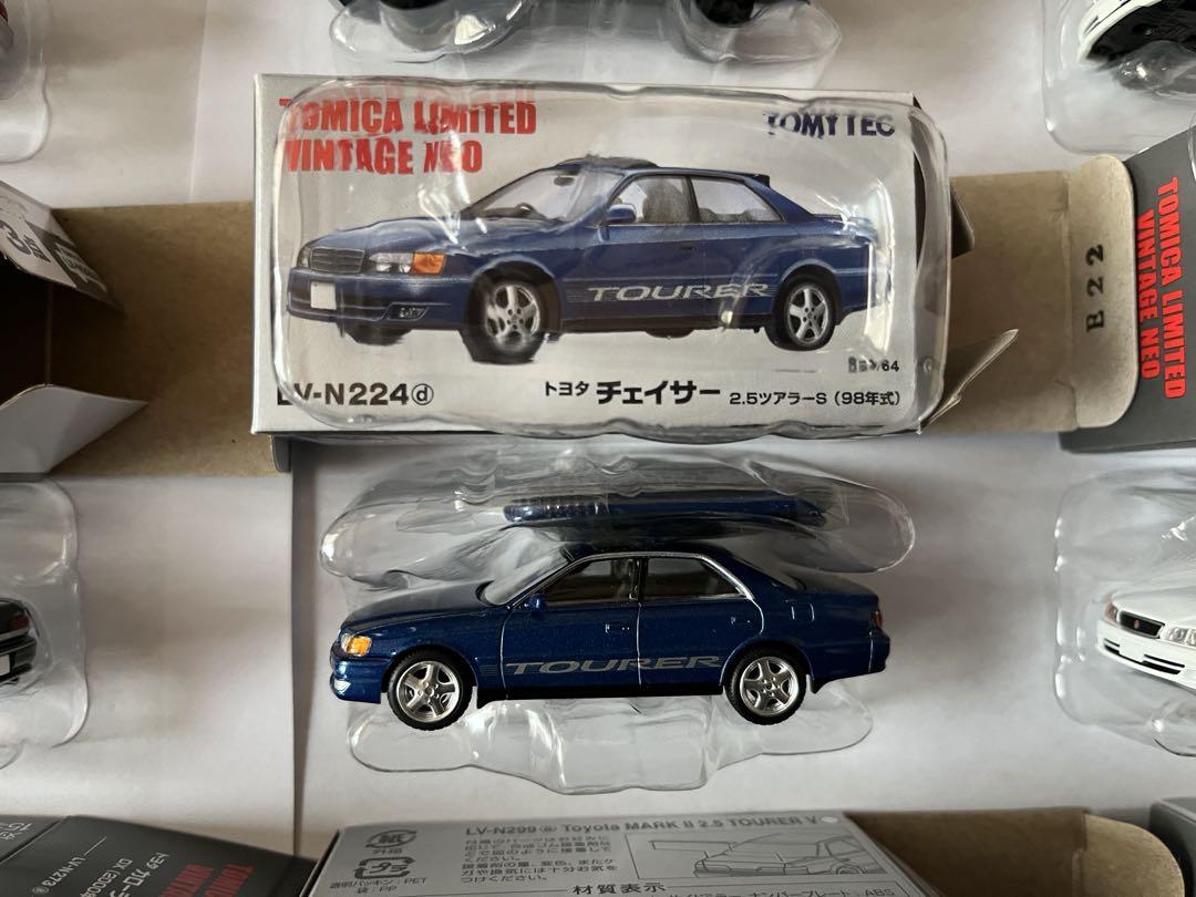 Amazon.com: Tomica Limited Vintage Neo 1/64 LV-N224c Toyota Chaser 2.5  Tourer S White 98 Finished 320265 Unisex : Arts, Crafts & Sewing