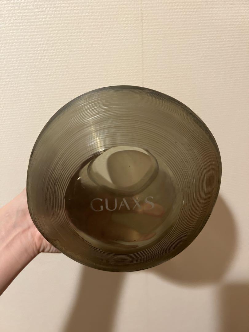 GUAXS YEOLA スモークグレー 花瓶 高さ約15cm 直径約12cm