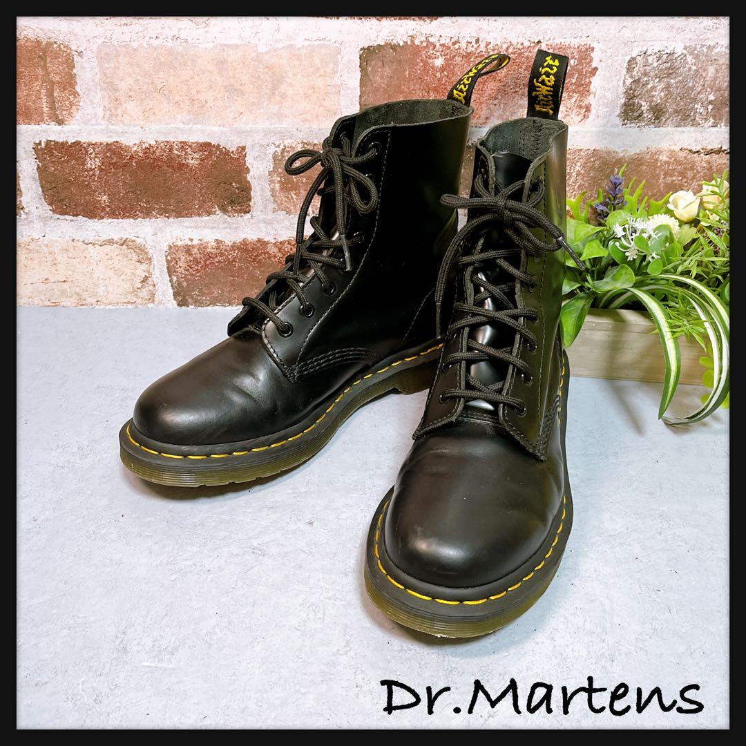 【Dr.Martens ドクターマーチン】レザーブーツ パスカル 黒 39 美品