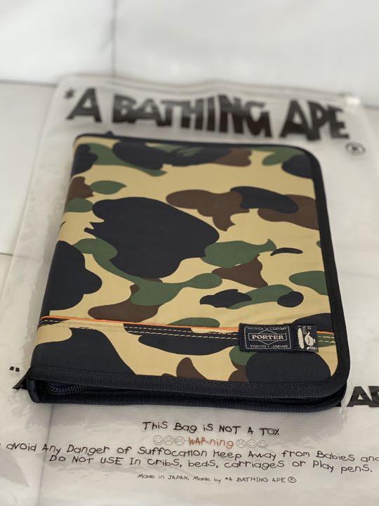 PORTER×A BATHING APE コラボ iPadケース クラッチバッグ | tspea.org