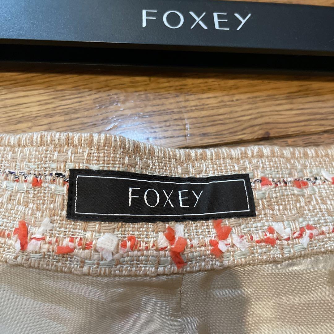 ひつじです。美品　FOXEY ツイードキュロット　40サイズ