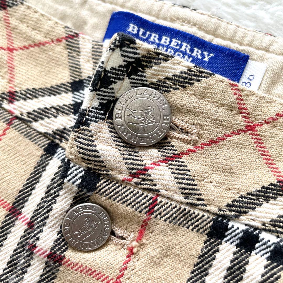 BURBERRY バーバリーブルーレーベル ノバチェック ショートパンツ 36