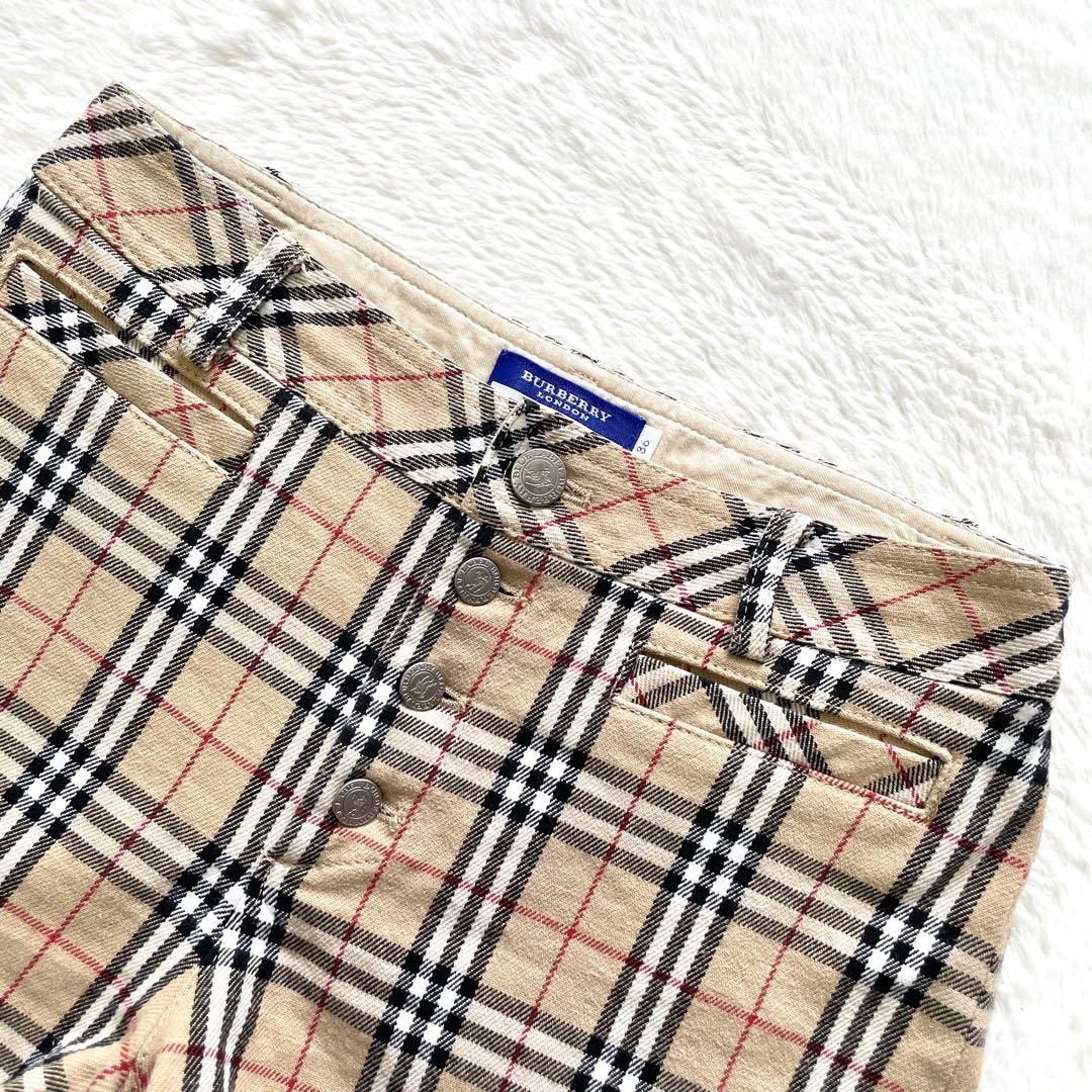 BURBERRY バーバリーブルーレーベル ノバチェック ショートパンツ 36
