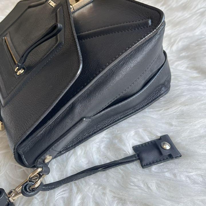 再入荷通販 極美品 ニキ ショルダーバッグ レザー ブラック 8yS9r-m67832014845 FURLA フルラ 2way 人気セールHOT