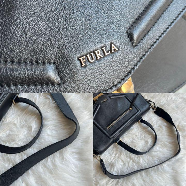 再入荷通販 極美品 ニキ ショルダーバッグ レザー ブラック 8yS9r-m67832014845 FURLA フルラ 2way 人気セールHOT