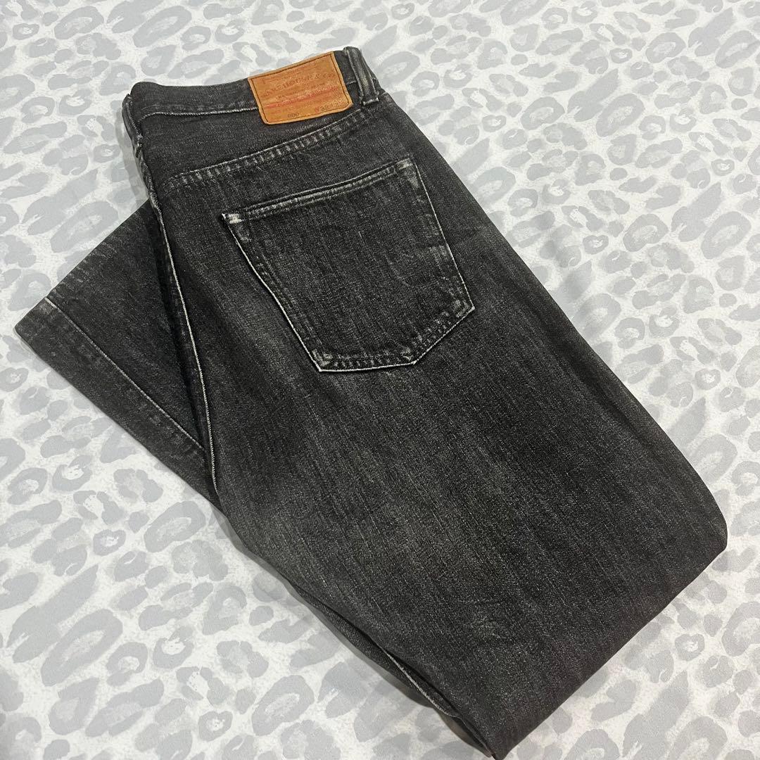 W32 WAREHOUSE Lot.800 ブラックデニム