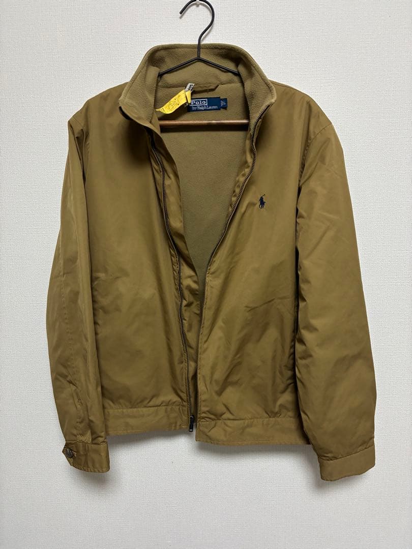 90s Polo Ralph Lauren ベージュ 裏フリース ブルゾン 90s Polo Ralph Lauren ベージュ 裏フリース ブルゾン