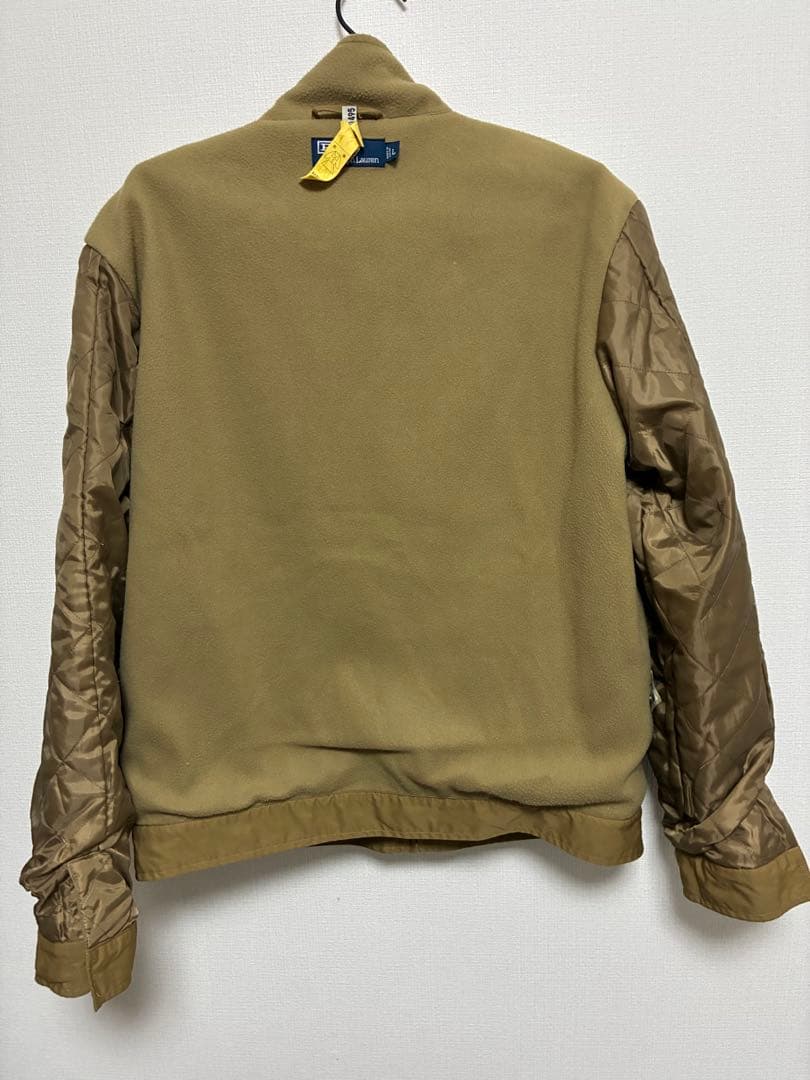 90s Polo Ralph Lauren ベージュ 裏フリース ブルゾン 90s Polo Ralph Lauren ベージュ 裏フリース ブルゾン