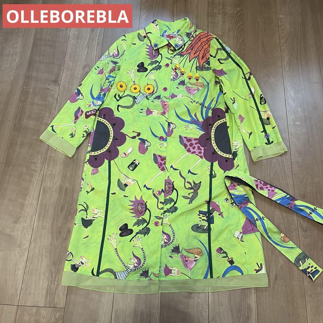 ナ*ロ様 【美品】OLLEBOREBLA アルベロベロ　シャツコート　お花ポケッ