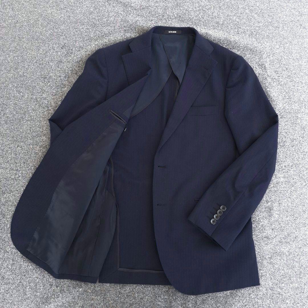 【ジョンピアース】春夏人気スリーピース 2Bビジネスセットアップスーツ A5 紺