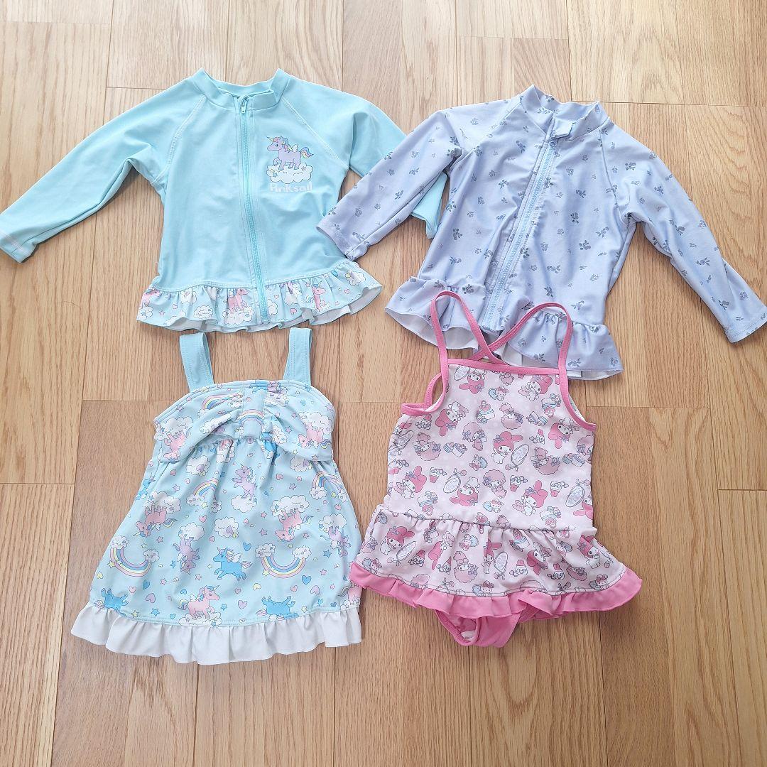 ベビー服　水着 甚平入り 長袖 半袖 春服 夏服 保育園着　まとめ売り 90 ベビー服 水着 甚平入り 長袖 半袖 春服 夏服 保育園着 まとめ