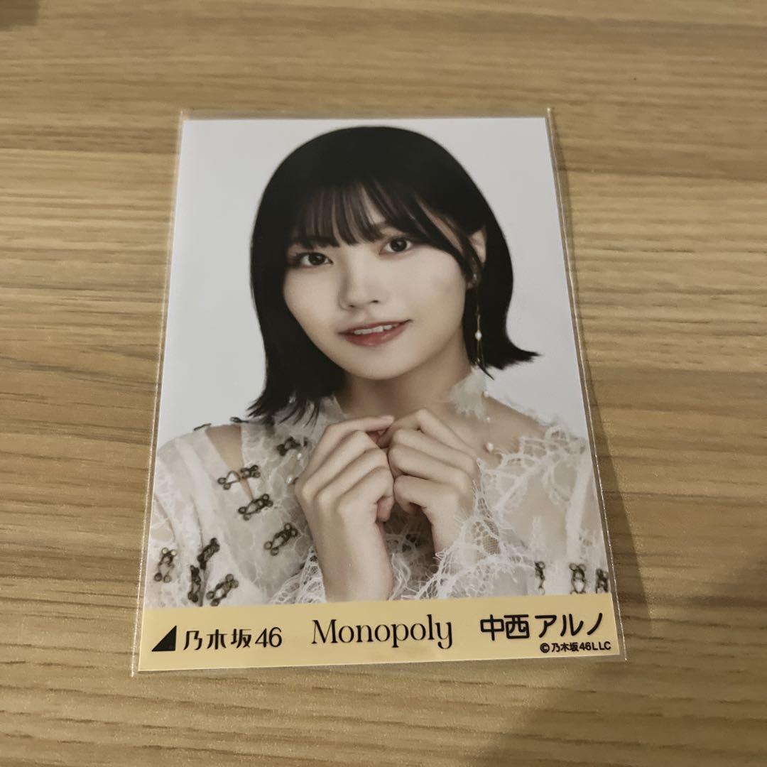 乃木坂46 Monopoly 中西アルノ サイン入り 直筆 乃木坂46 Monopoly 中西アルノ サイン入り 直筆