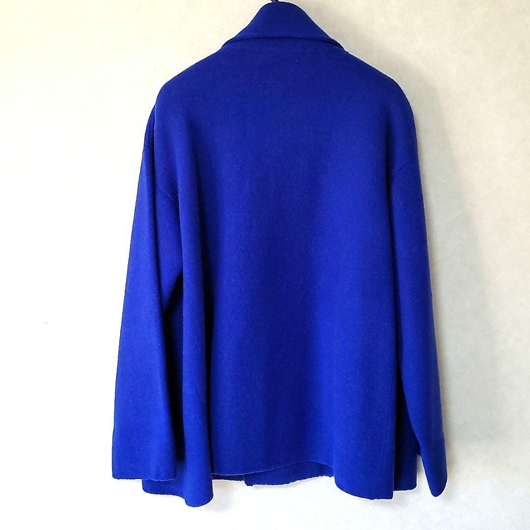 〈美品〉45R　縮絨ウールAライン　ピーコート
