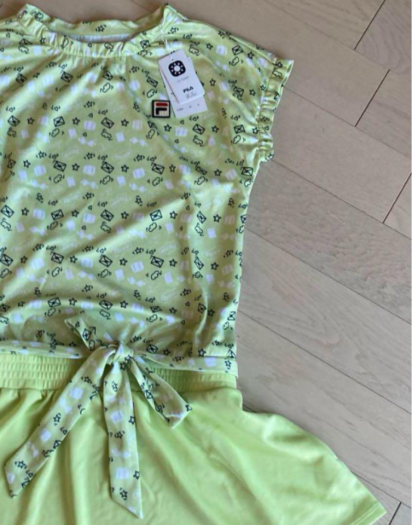 FILA 花柄スカート・スコートライトグリーン