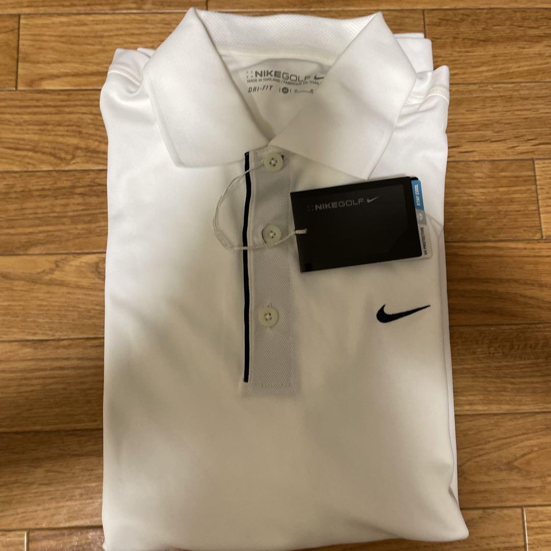 Nike ゴルフ ポロシャツ Mサイズ ホワイト - メルカリ