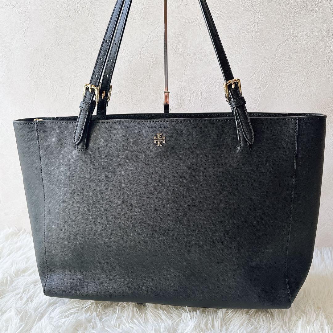 美品 TORY BURCH トリーバーチ トートバッグ ブラック 美品 TORY BURCH トリーバーチ トートバッグ ブラック
