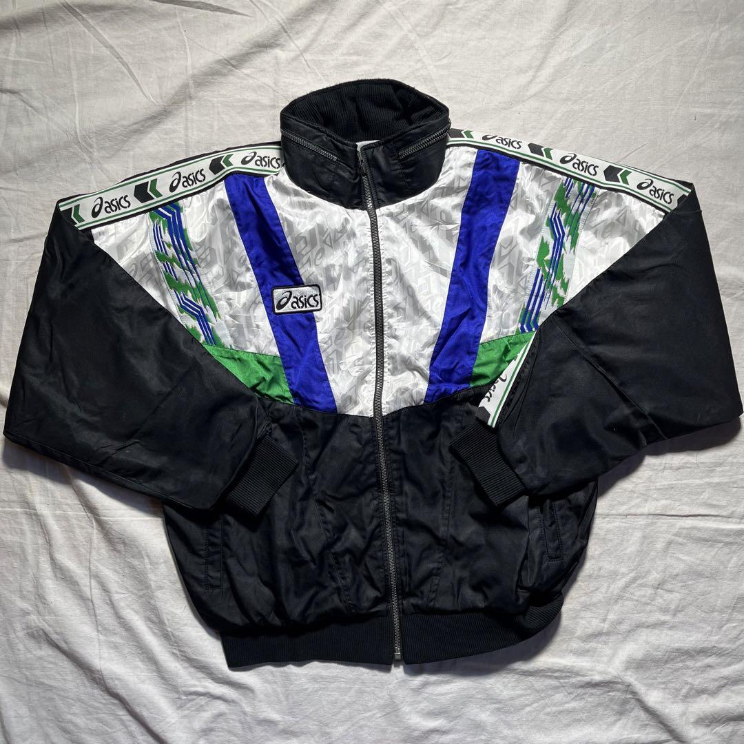 【希少】　アシックス　asics y2k ナイロン　ジャケット　フード　収納