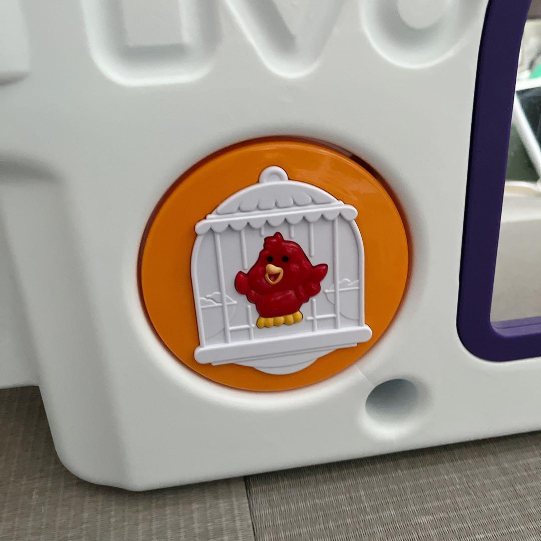 美品✨日本育児ミュージカルキッズランドDX II+拡張トイパネルセット　白グレー