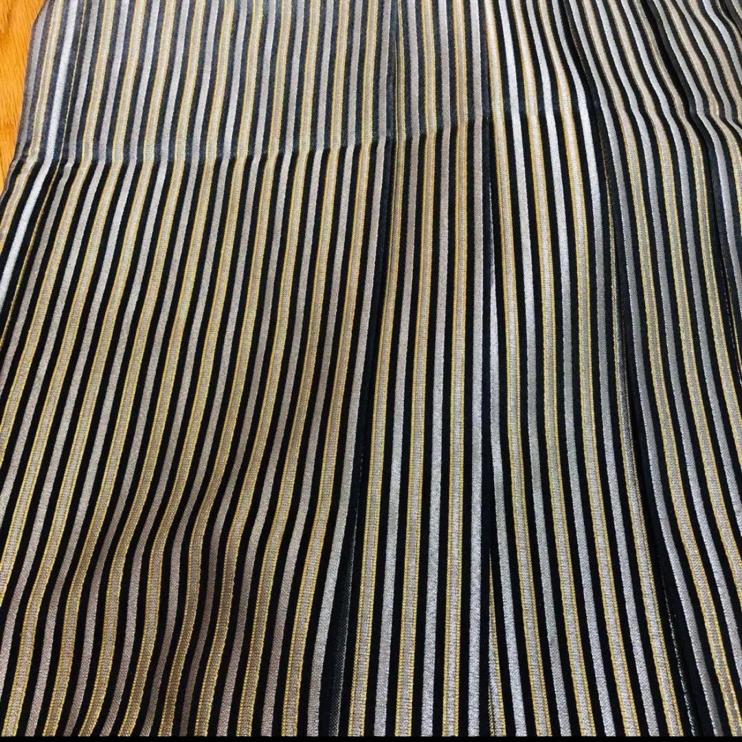 正絹 白色 袴 成人式 ツートンストライプ 正絹 白色 袴 成人式 ツートンストライプ