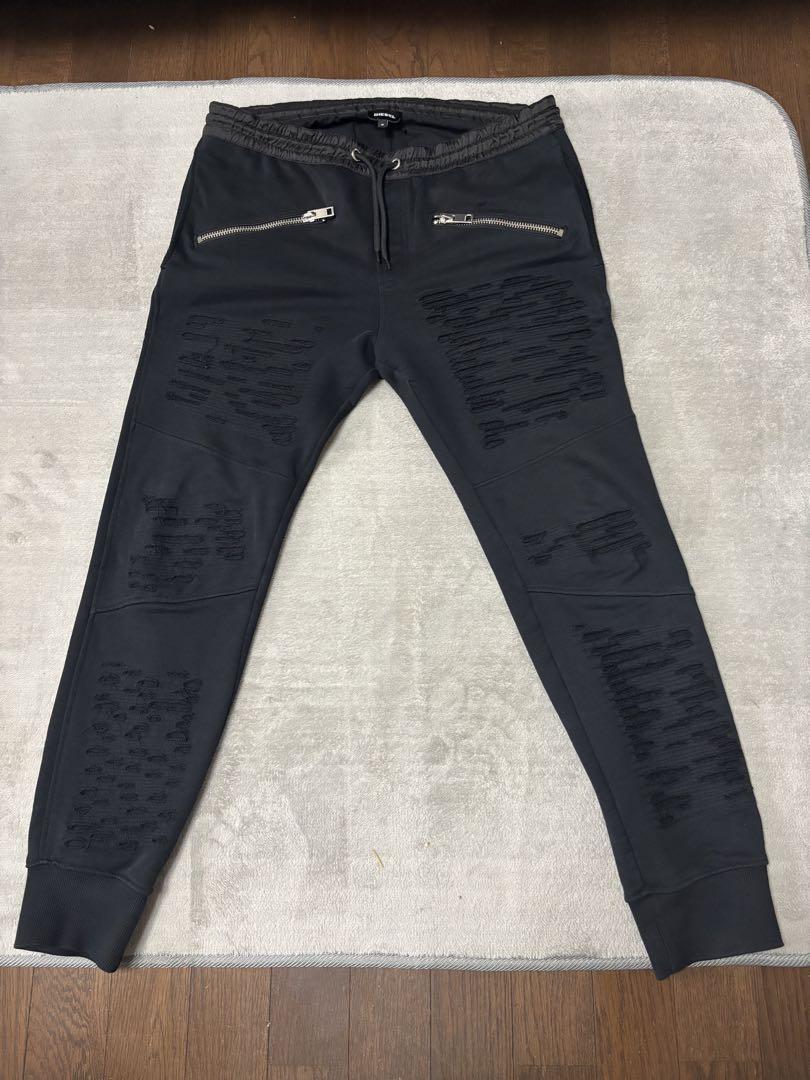 希少　Diesel ディーゼル　スウェットジョガーパンツ S ダメージ加工