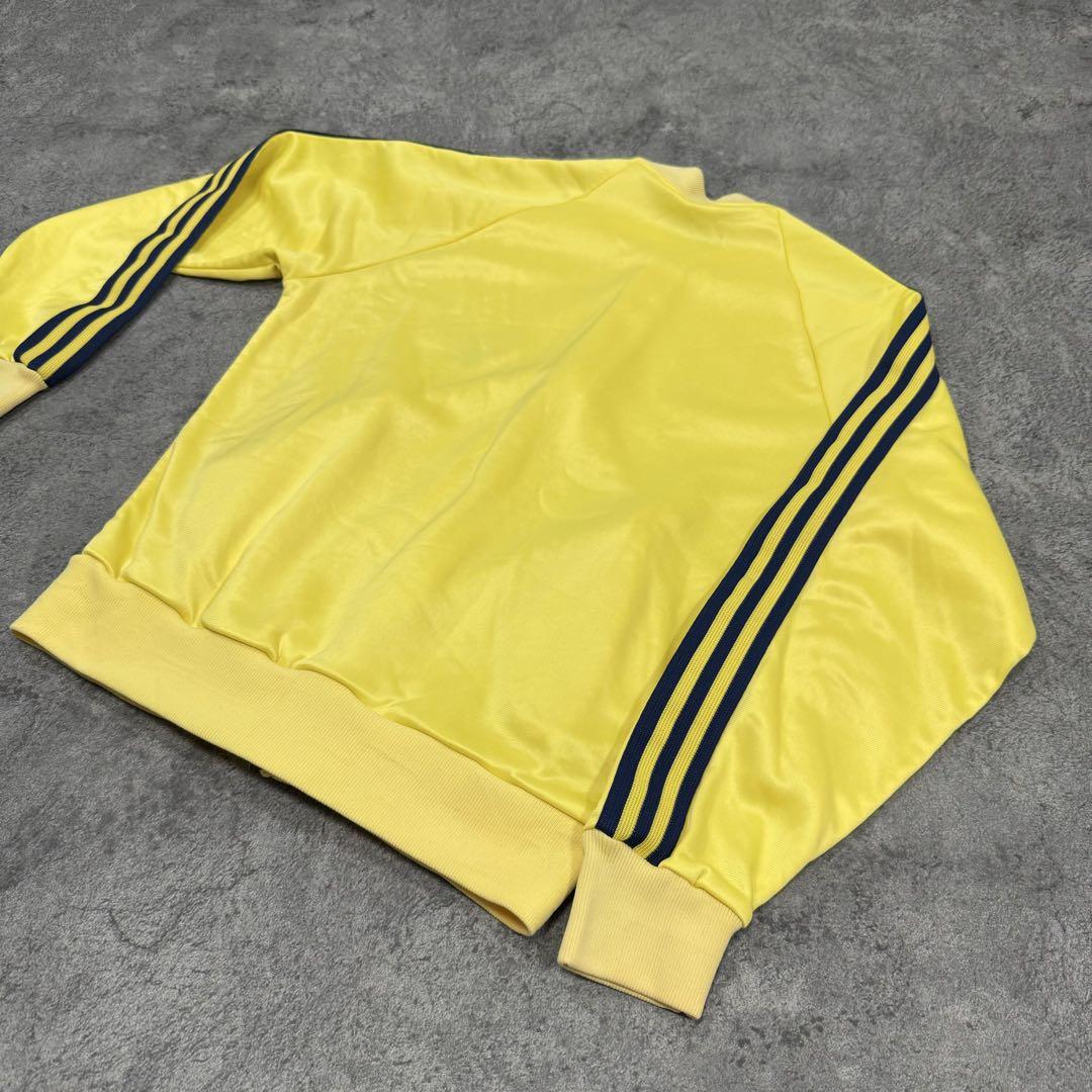 古着 80s アディダス ATP トラックジャケット イエロー ネイビー 黄紺③