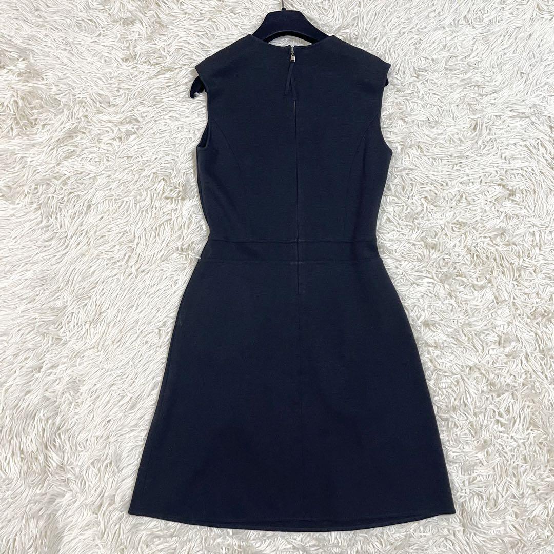 ✨美品✨ フォクシーノースリーブ ニットワンピース コットン ✨美品✨ フォクシーノースリーブ ニットワンピース コットン