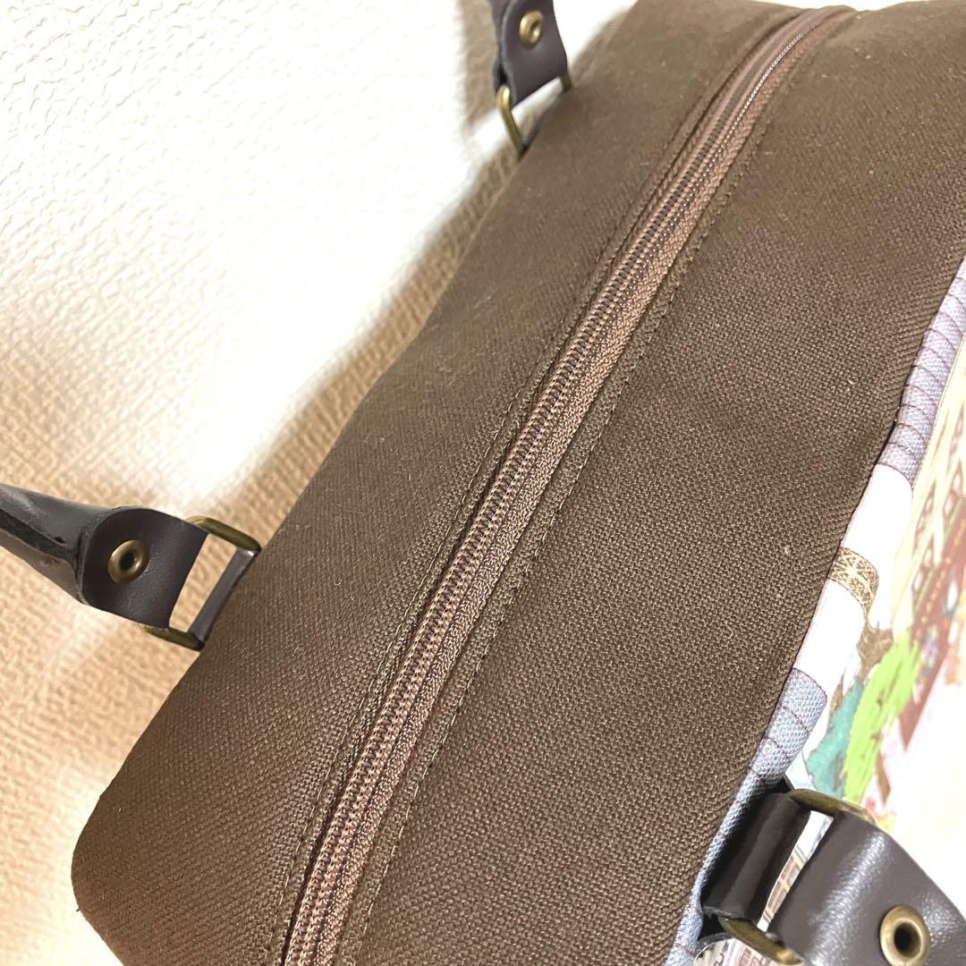 レンローズ　ジョリーフルール　コラージュコラージュ大判　ボストンバッグ