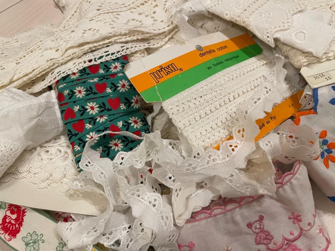 ☆大量ロット☆フランス直輸入☆ヴィンテージ・アンティーク☆レース☆500g